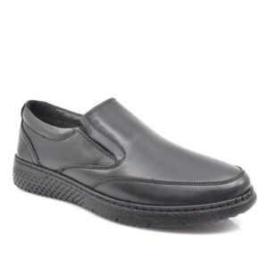 TasosShoes Gale 371528 Andrika Dermatina Comfort Papoutsia Mayro 4