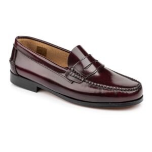 TasosShoes Boxer 19269 Andrika Dermatina Loafers Bordo