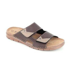 TasosShoes B Soft 607503 Andrikes Anatomikes Pantofles Kafe