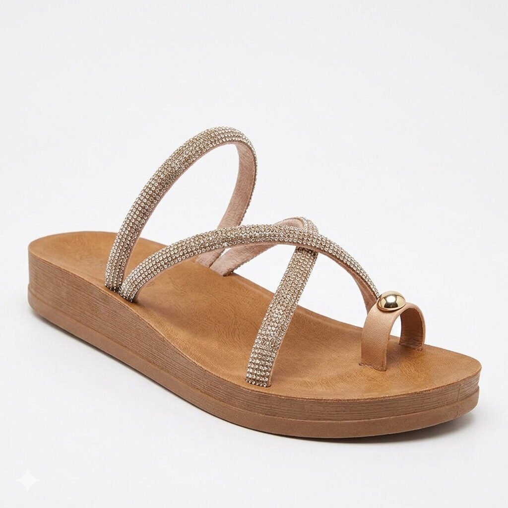 TasosShoes_B-Soft_6460_gynaikeia_anatomika_sandalia_xrysa