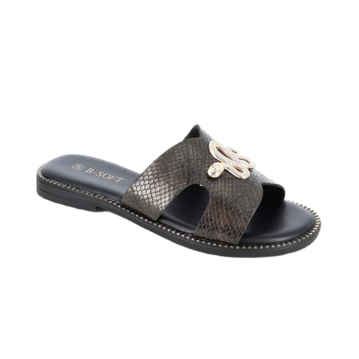 TasosShoes_B-Soft_698-207_gynaikeia_anatomika_sandalia_mayro