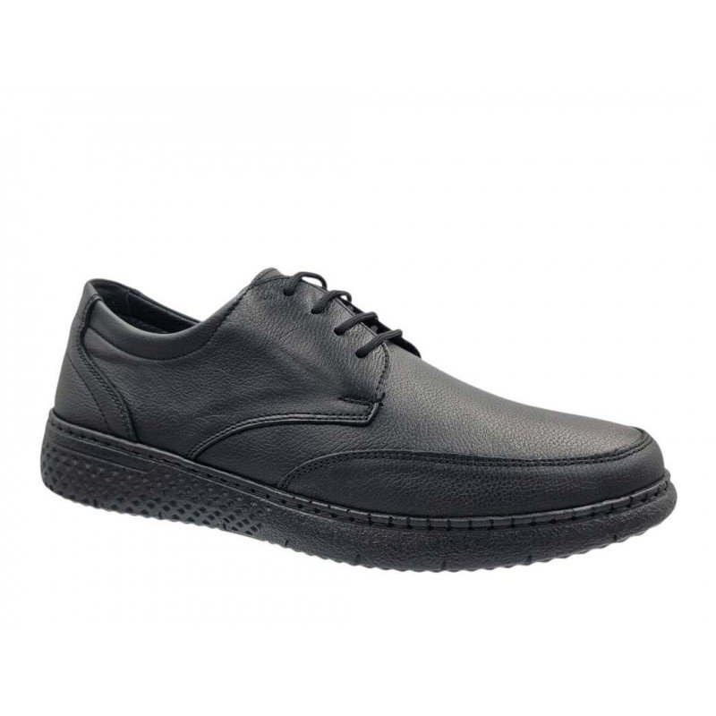 TasosShoes_Gale_365501_Andrika_dermatina_comfort_papoutsia_mayro