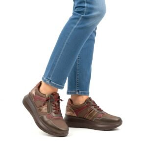 TasosShoes MySoft 260600 Gynaikeia Anatomika Sneakers Se Kafe Chroma 5 Photoroom